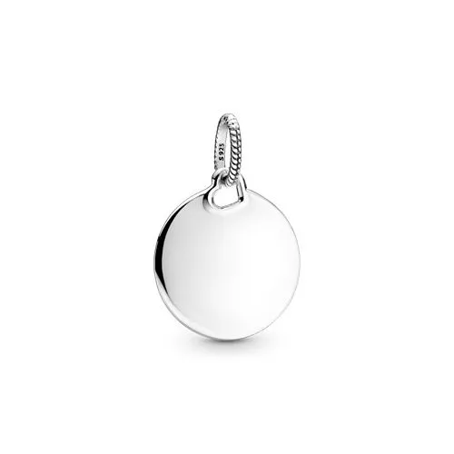 Pandora Engravable Round Tag Pendant riipus 398610C00-1