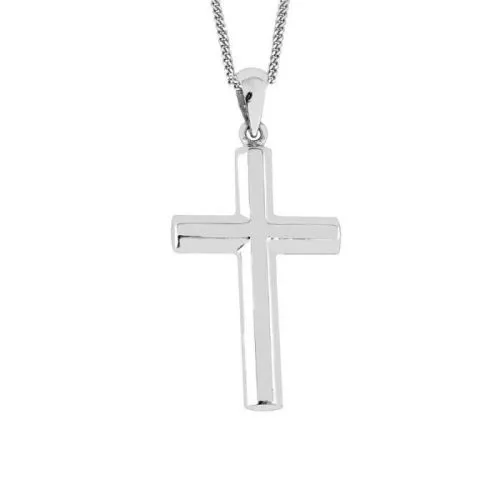 Kreuzanhänger aus Weißgold 4-09037 WG 9K-1