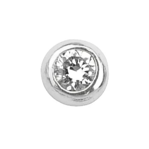 Weißes Goldinen  Zahnschmuck Diamant, pallo 4-42-1