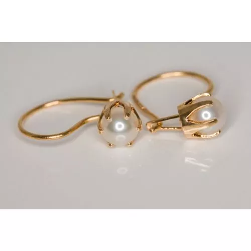 Kultaiset helmikorvakorut 40001-1