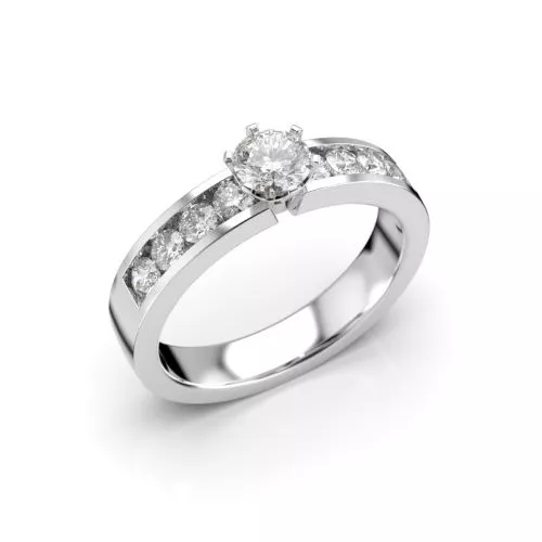 Festive Venice Solitaire timanttisormus, platina 407-070-PT