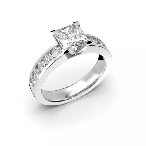 Festive Wanajatar Princess timanttisormus, platina 408-150-PT