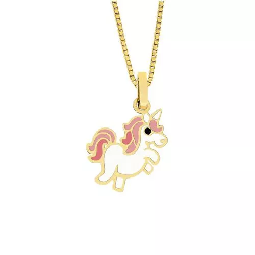 Gold Anhänger, Einhorn 4112107E-1
