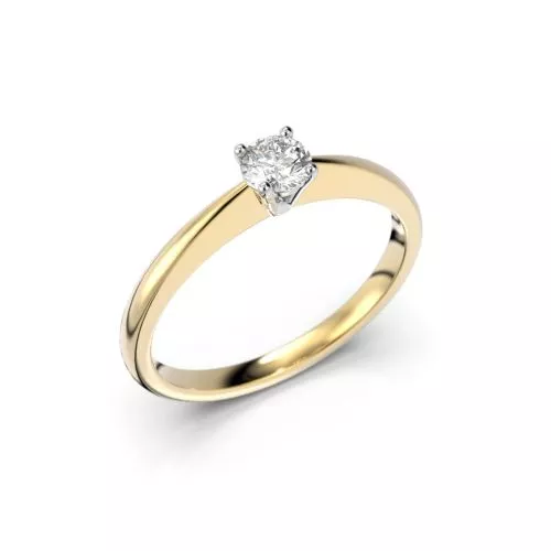 Festive Helen timanttisormus, kelta- ja valkokulta 414-019-KV