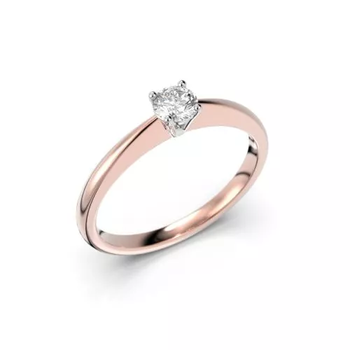 Festive Helen timanttisormus, puna- ja valkokulta 414-019-PV