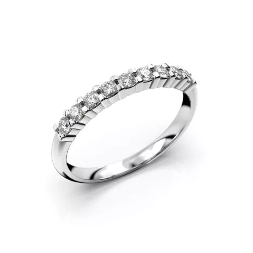 Festive Sophia Half Round timanttisormus, platina 422-027-PT