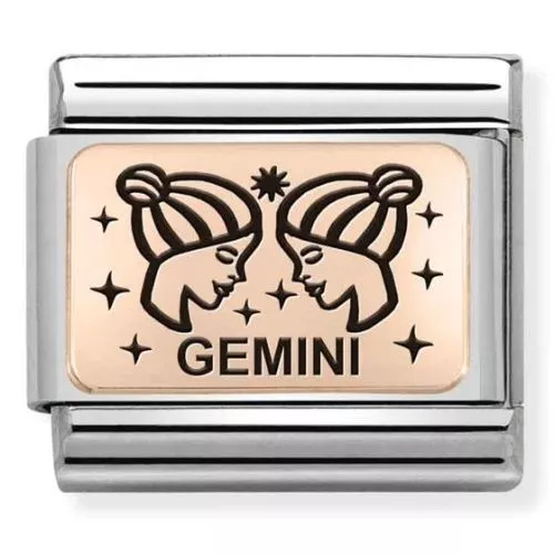 Nomination Classic Rose Gold horoskooppi Kaksoset 430112/03-1