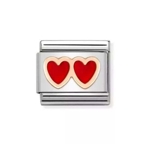 Nomination Classic Double Heart 430202/13