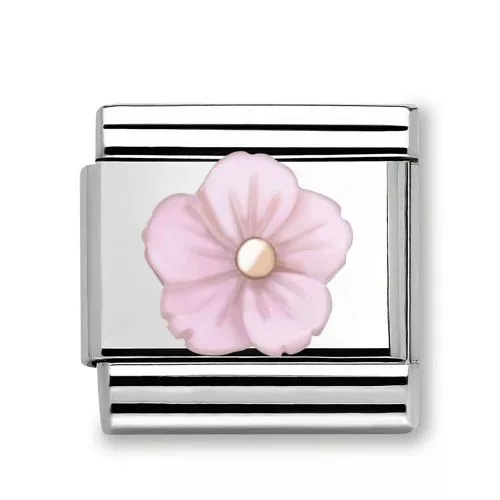 Nomination Rosegold vaaleanpunainen kukka 430510/09-2