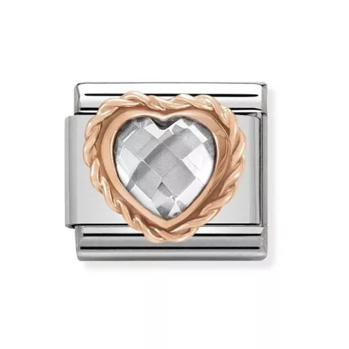 Nomination Classic Rose Sydän, kirkas 430602/010-1