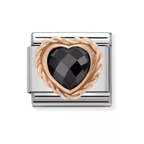 Nomination Classic Rose Sydän, musta 430602/011-1