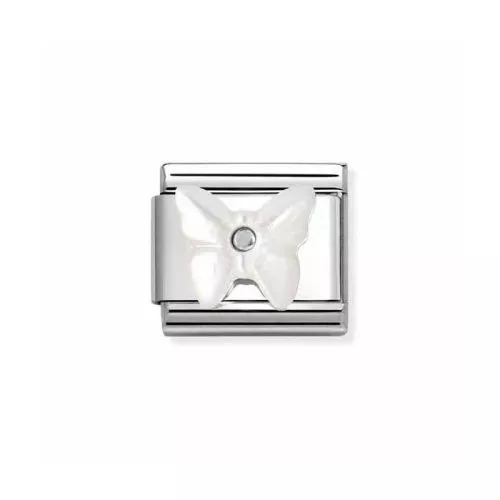 Nomination Classic White Butterfly 330509/13-1