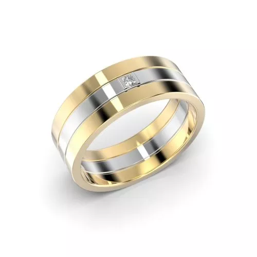 Festive Prince timanttisormus, kelta- ja valkokulta 463-005-KV