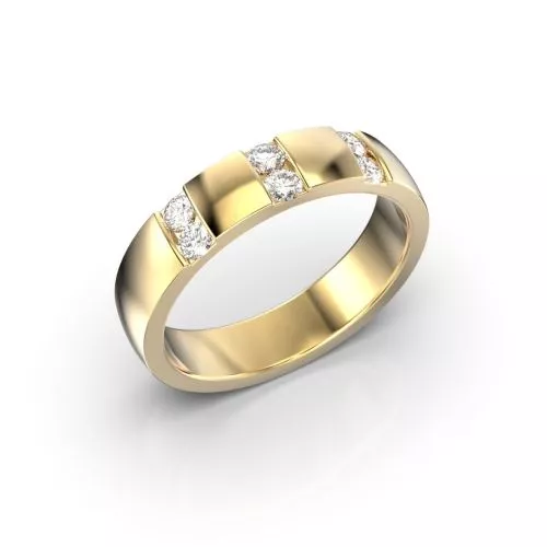 Festive Rodney timanttisormus, keltakulta 465-030-KK
