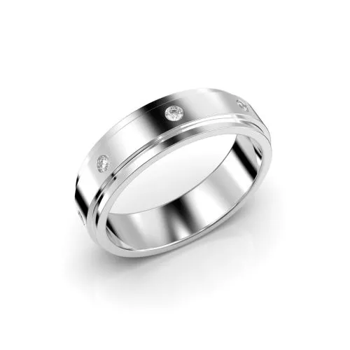 Festive William timanttisormus, platina 468-016-PT