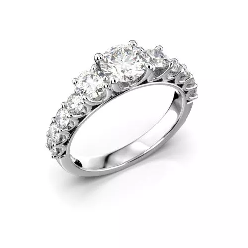 Festive Solina timanttisormus, platina 469-170-PT