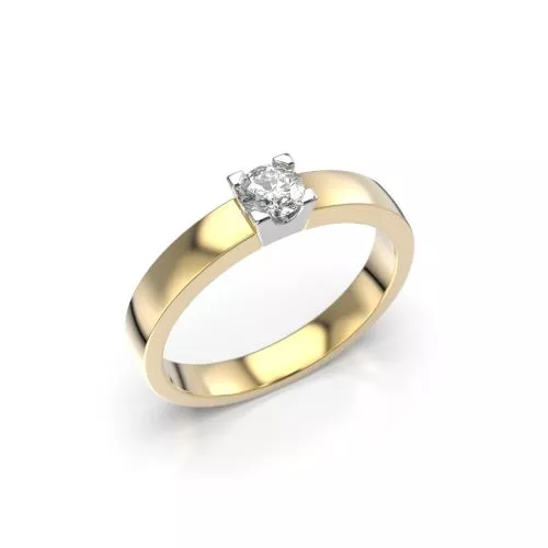 Festive Kelly timanttisormus, kelta- ja valkokulta 484-021-KV