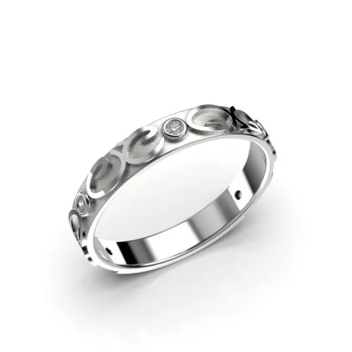 Festive Figure timanttisormus, platina 489-005-PT