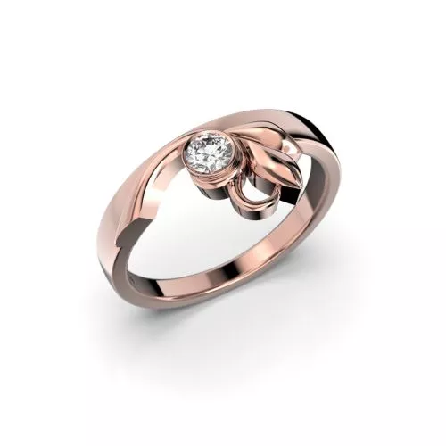 Festive Garden timanttisormus, punakulta 490-016-PK