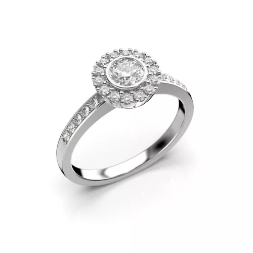 Festive Amelie timanttisormus, platina 495-050-PT