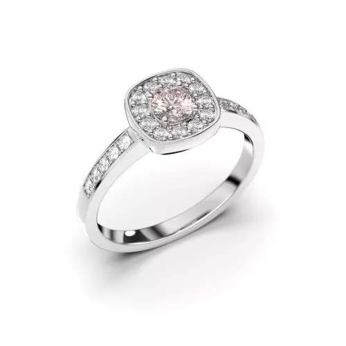 Festive Alicia sormus, valkokulta / morganiitti 503-043M-VK