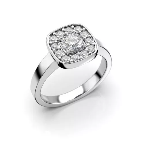 Festive Jane timanttisormus, valkokulta 504-054-VK