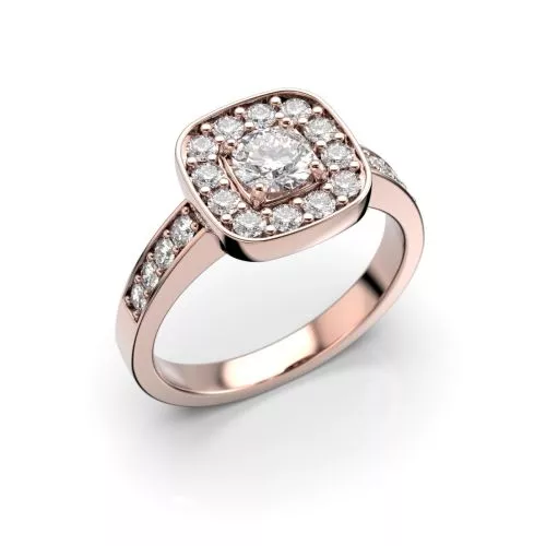 Festive Jane timanttisormus, punakulta 504-070-PK