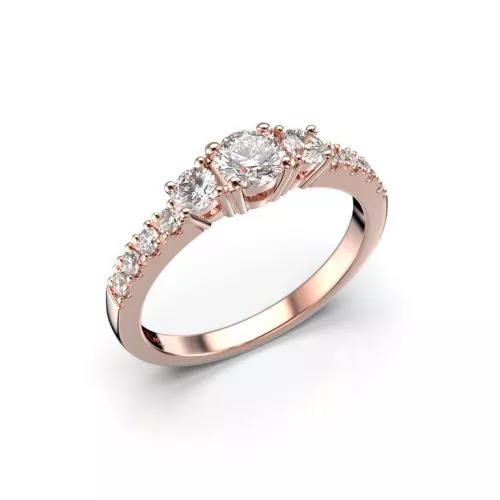 Festive Aurora 0,66ct timanttisormus 14-506-066-PK-HSI1-1