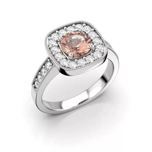 Festive Carolina timanttisormus / granaatti 14-514-126G-VK-HSI1-1