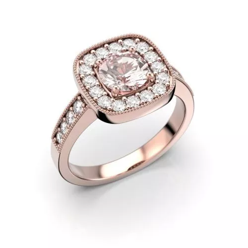 Festive Carolina sormus, punakulta / morganiitti 514-126M-PK