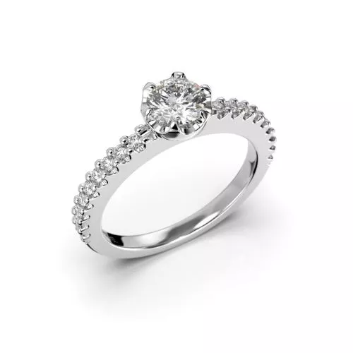 Festive Juliette timanttisormus, platina 517-068-PT