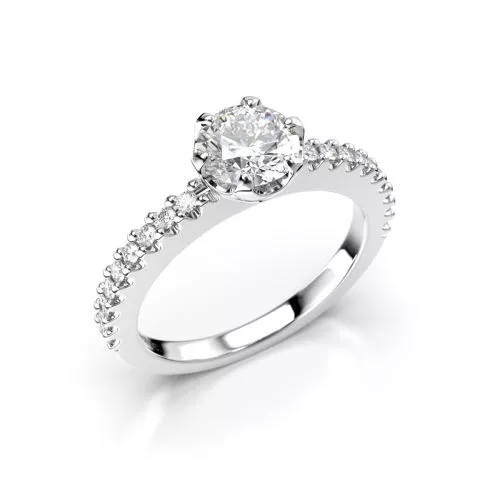 Festive Juliette timanttisormus, platina 517-088-PT