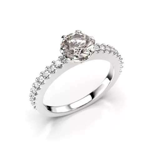 Festive Juliette Morganiitti timanttisormus, platina 517-088M-PT