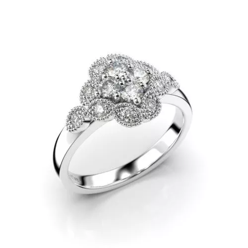 Festive Lotus timanttisormus 14-524-045-VK-HSI1-1