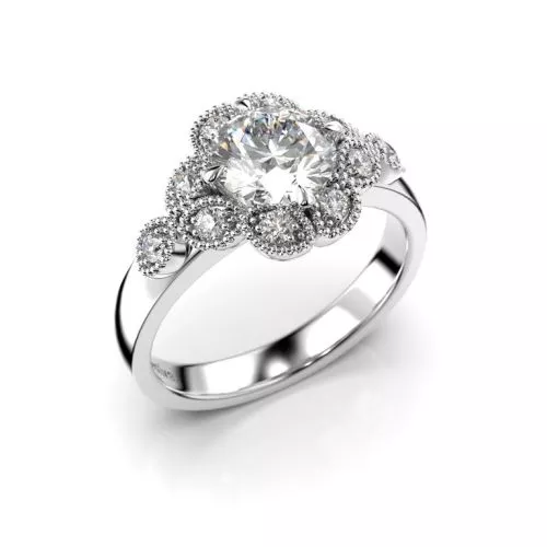 Festive Lotus Superior timanttisormus 14-524-120-VK-HVS1-1