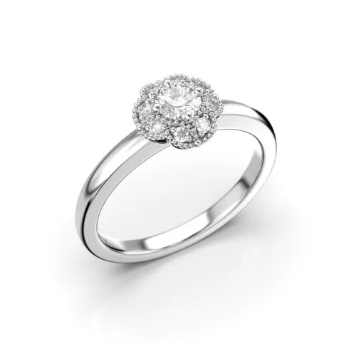 Festive Linnea timanttisormus, platina 525-030-PT