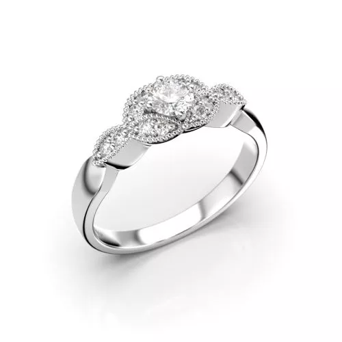 Festive Lavender timanttisormus, platina 526-027-PT