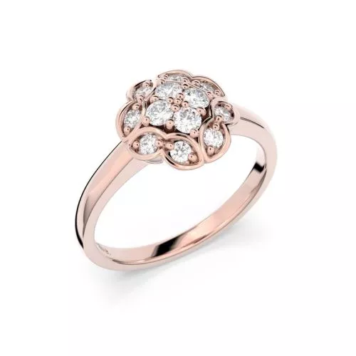 Festive Marigold timanttisormus 14-528-032-PK-HSI1-1