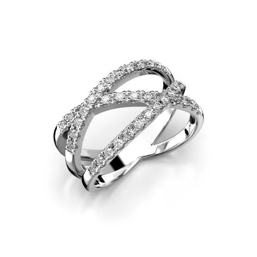 Festive Maxine timanttisormus, platina 534-034-PT