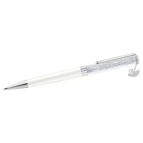 SWA CRYSTALLINE SWAN CHARM PEN WHITE-1