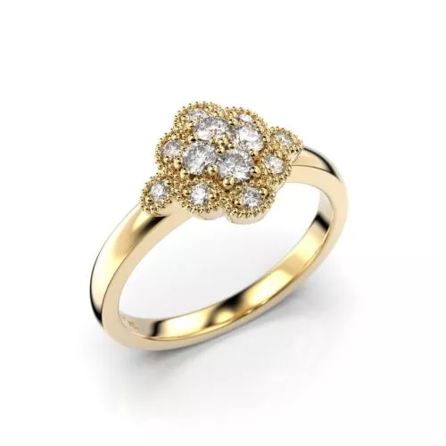 Festive Little Lotus timanttisormu 14-541-020-KK-HSI1-1