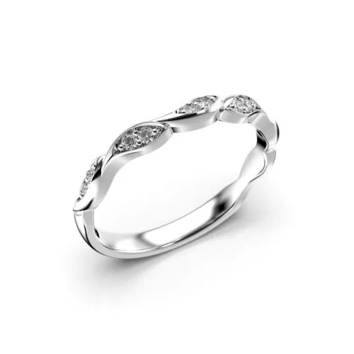 Festive Iris timanttisormus, valkokulta 550-012-VK