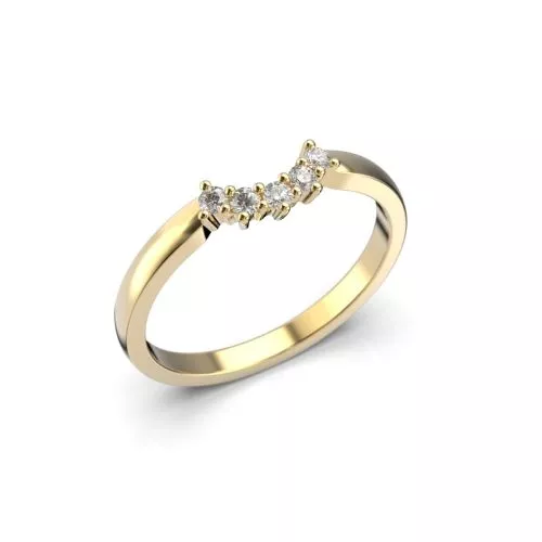 Festive Fiona timanttisormus, keltakulta 552-010-KK