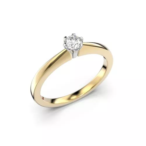 Festive Vivian timanttisormus, kelta- ja valkokulta 557-015-KV