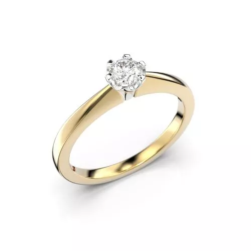 Festive Vivian timanttisormus, kelta- ja valkokulta 557-020-KV