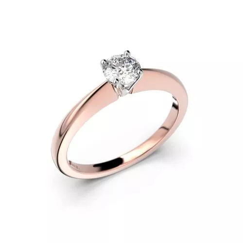 Festive Vanessa timanttisormus, puna- ja valkokulta 558-030-PV