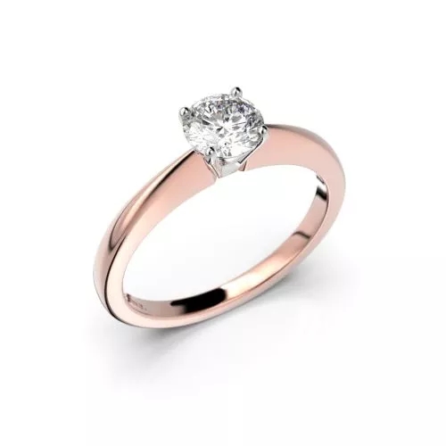 Festive Vanessa timanttisormus, puna- ja valkokulta 558-050-PV