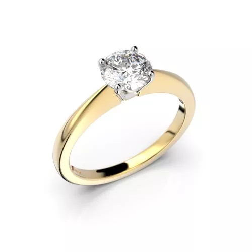 Festive Vanessa timanttisormus, kelta- ja valkokulta 558-070-KV