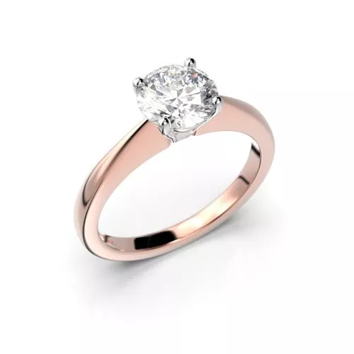 Festive Vanessa timanttisormus, puna- ja valkokulta 558-100-PV