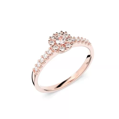 Festive Jasmin Morganiitti timanttisormus, punakulta 561-025M-PK
